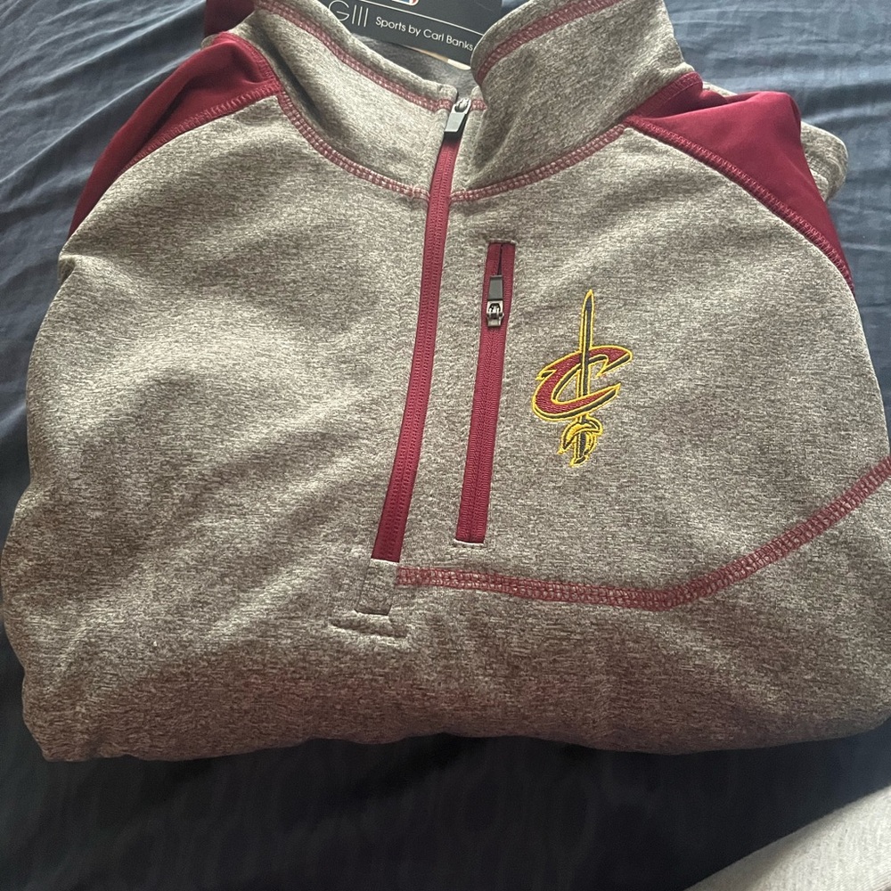 NBA Gray and Maroon Kids Jacket
